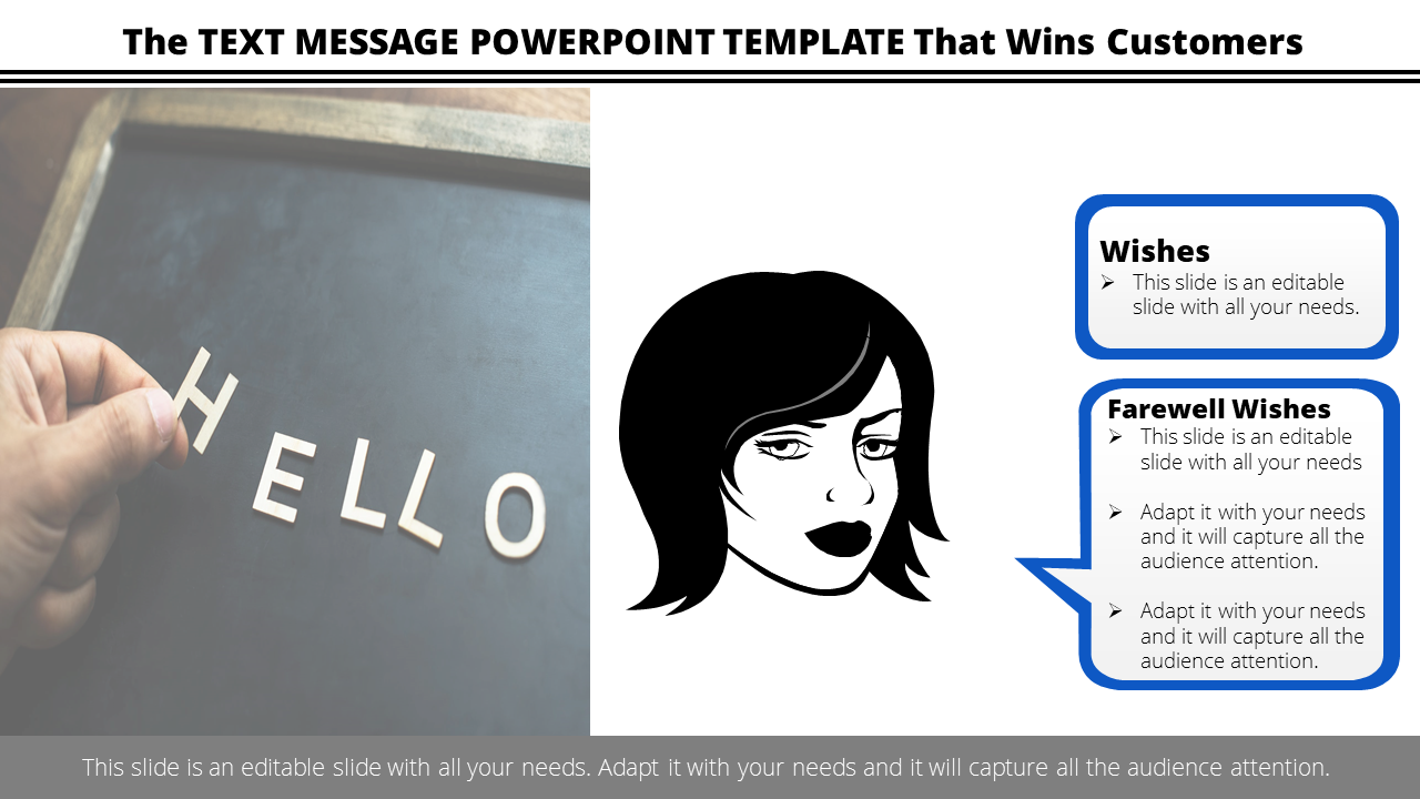 Free - Best Text Message PowerPoint Template and Google Slides